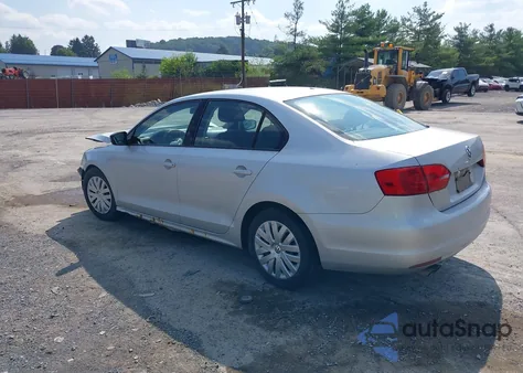 2011 Volkswagen Jetta 2.0L S из США, поврежденный, VIN 3VW1K7AJ9BM071368